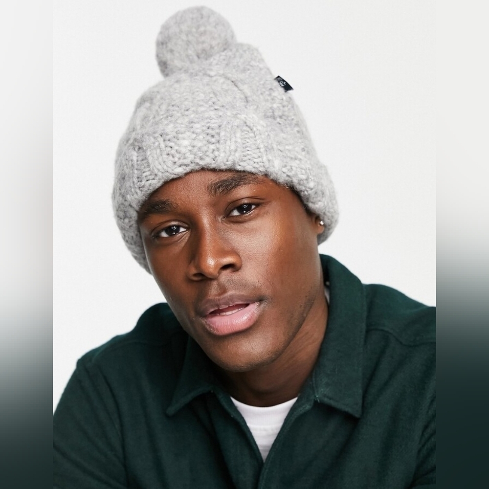 🌻NWT Ted Baker Men's Ivur Pom-Pom Hat, One Size, Wool Blend